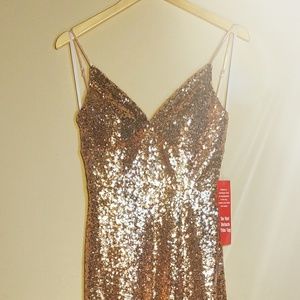 Rose Gold Sequin Gown